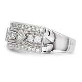925 Sterling Silver White CZ Perfect Pavé Ring - Cailin's