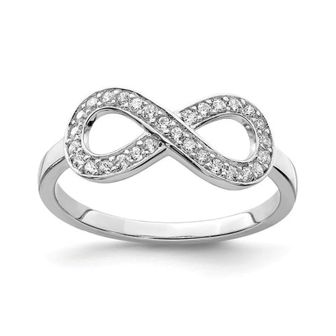 925 Sterling Silver Infinity CZ Ring - Cailin's