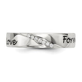 925 Sterling Silver CZ Love Forever Ring - Cailin's