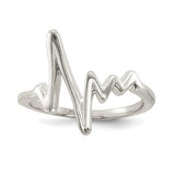 925 Sterling Silver ZigZag Heartbeat Ring - Cailin's