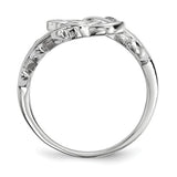 925 Sterling Silver CZ  Leaves Ring - Cailin's