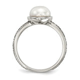 Two Tone Antique Freshwater Pearl Three Piece Ring Set - Cailin's