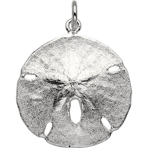 Sterling Silver Sand dollar Beach Necklace Charm - Cailin's