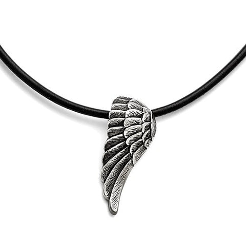 Stainless Steel Vintage Angel Wing Necklace - Cailin's