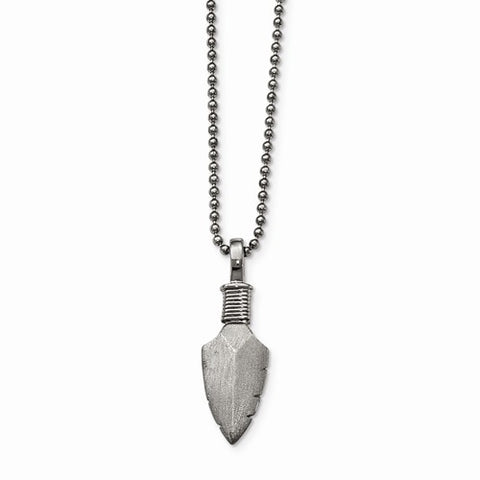 Stainless Steel Antique Arrowhead Necklace - Cailin's