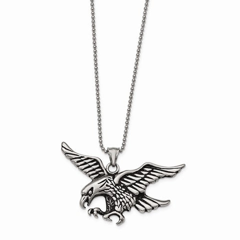 Stainless Steel Antique Eagle Necklace - Cailin's