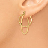 14K Yellow Gold Multi Halo Earrings - Cailin's