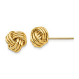 14K Yellow Gold Lovely Love Knot Post Earrings - Cailin's