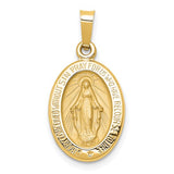 14K Yellow Gold Miraculous Virgin Mary Medal - Cailin's