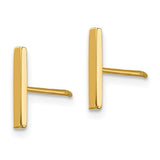 14K Yellow Gold Mini Bar Ball Earrings Set - Cailin's