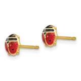 14K Yellow Gold Ladybug Post Earrings - Cailin's